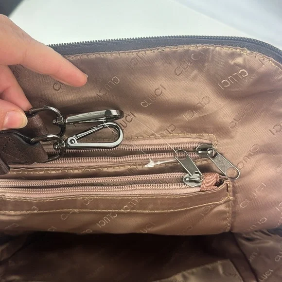 Cluci Travel Fashion Leather Designer Women's Large Backpack - Picture 13 of 16